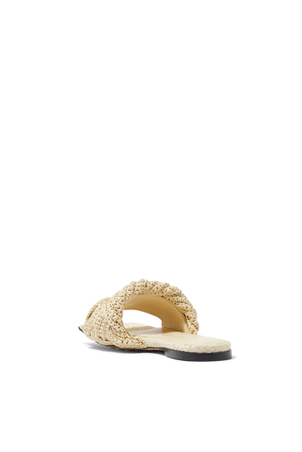 Lido Flat Sandal:White:42